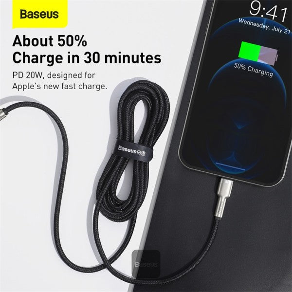 Baseus Cafule Series Fast Charging Data Cable USB C to Lightning - iPhone