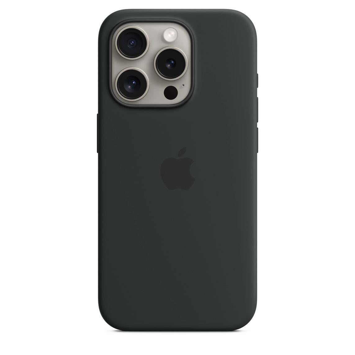 Silicone Case for iPhone 15 Pro Max- Black