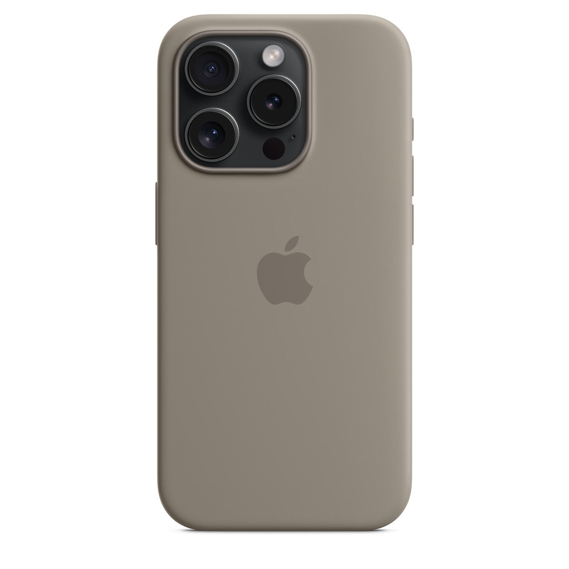 Silicone Case for iPhone 15 Pro Max- Olive Grey