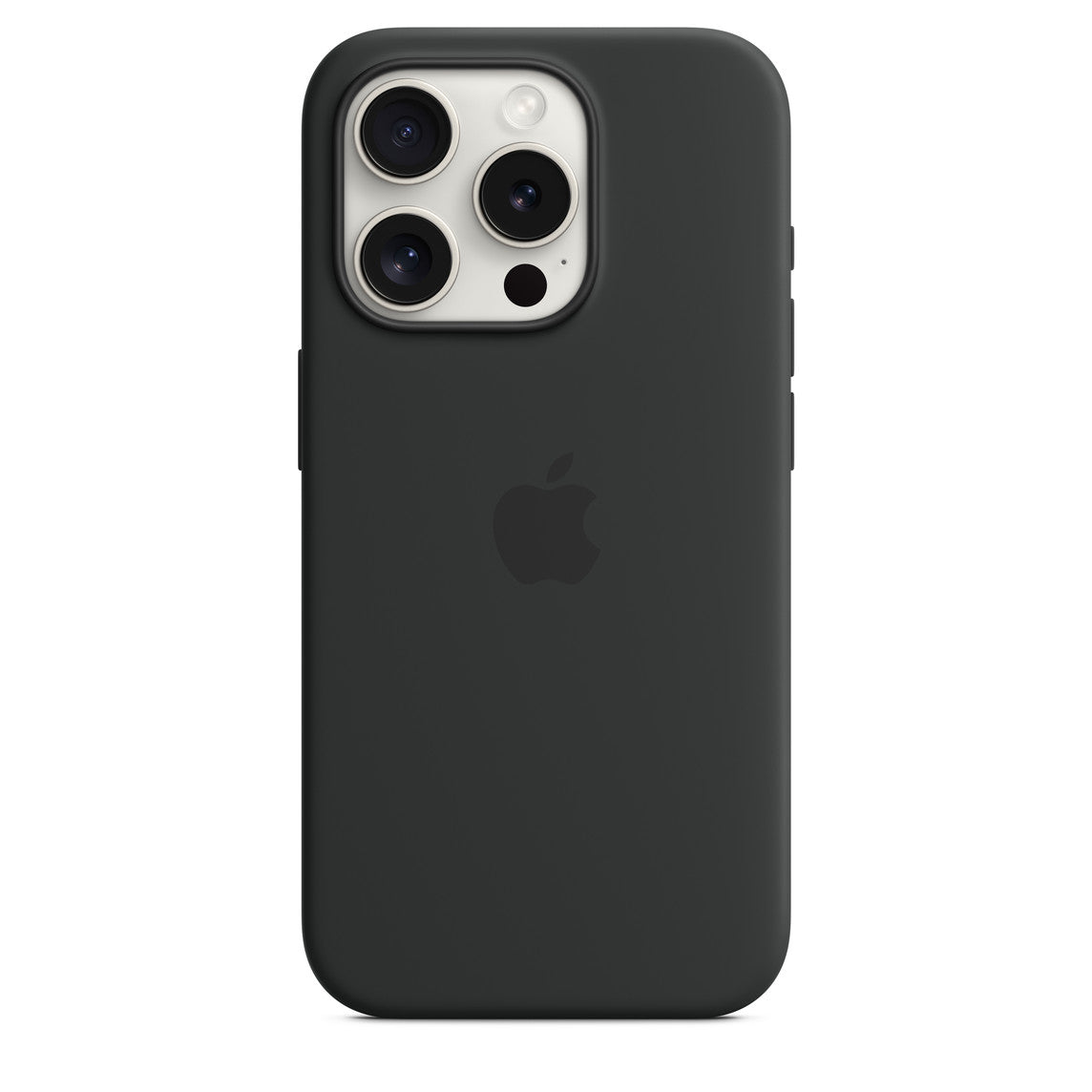 Silicone Case for iPhone 15 Pro Max- Black