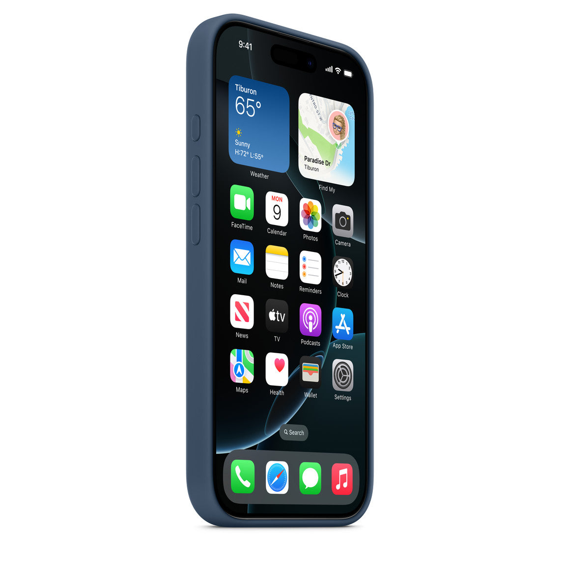 Silicone Case for iPhone 16 Pro - Blue