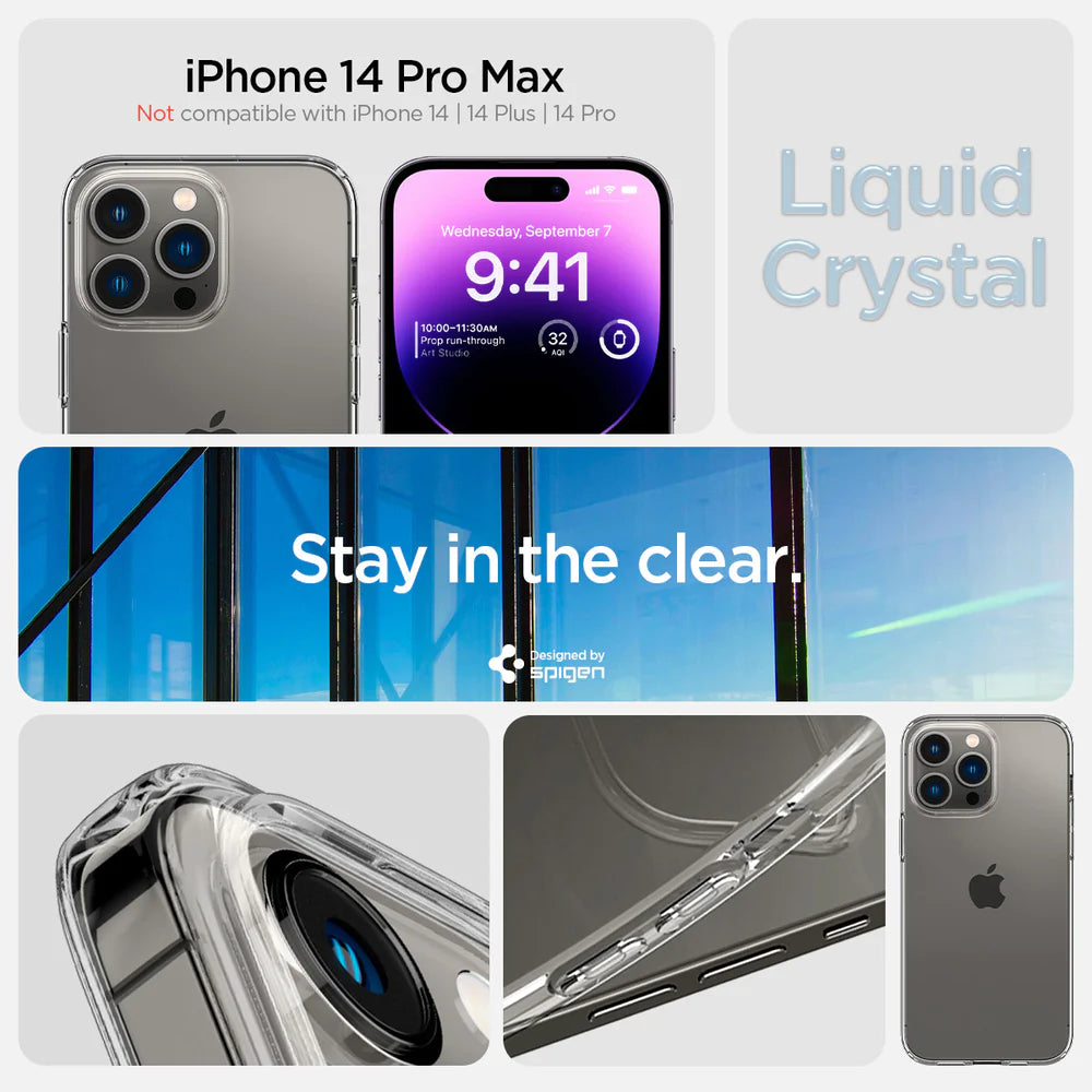 Spigen Clear iPhone 14 Pro Max Case Ultra Hybrid