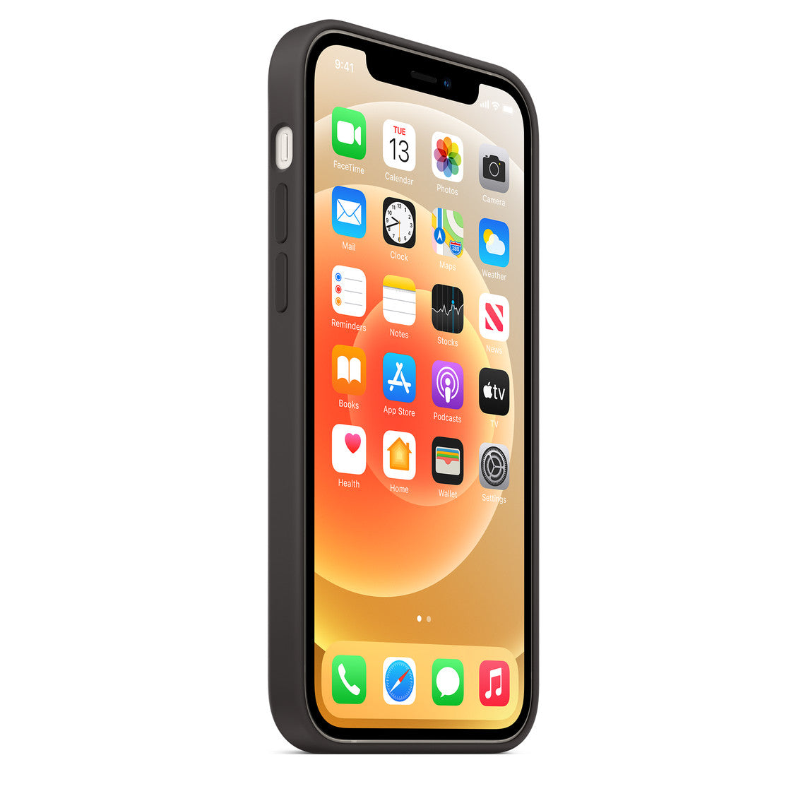 iPhone 12 Silicone Case - Midnight Black