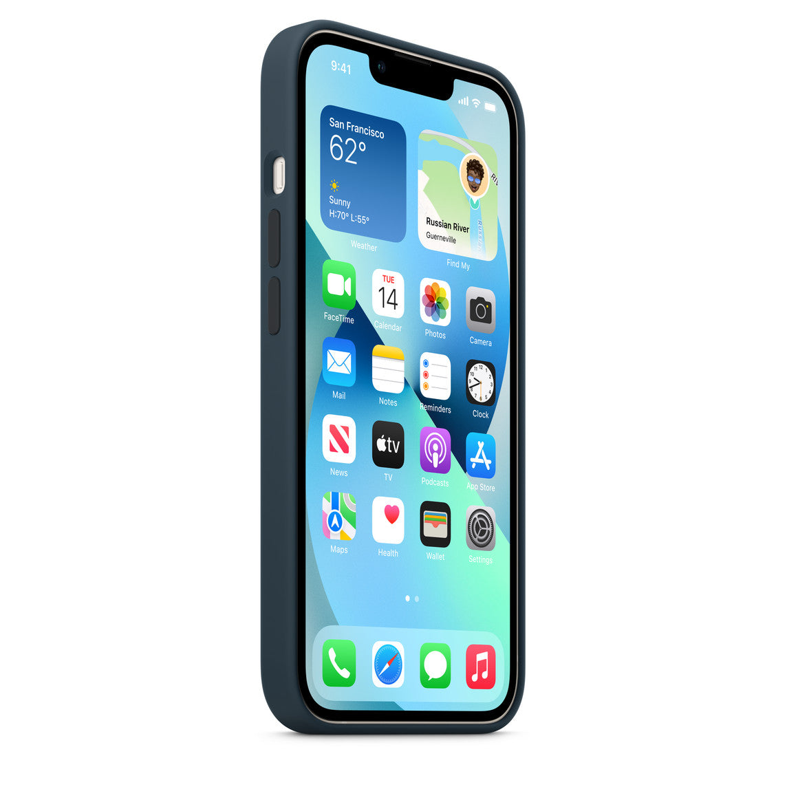 iPhone 13 Silicone Case - Abyss Blue