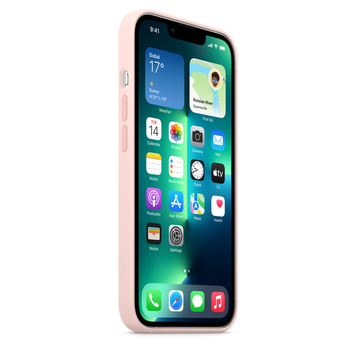 iPhone 13 Pro Silicone Case - Chalk Pink