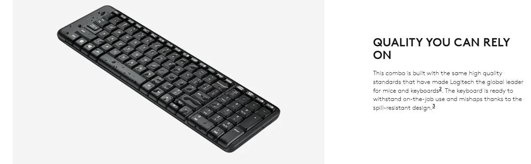 Logitech MK220 Wireless Keyboard and Mouse Combo