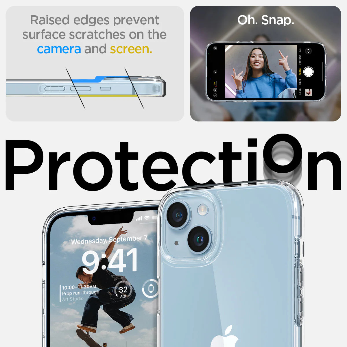 Spigen Clear iPhone 14 Case Ultra Hybrid