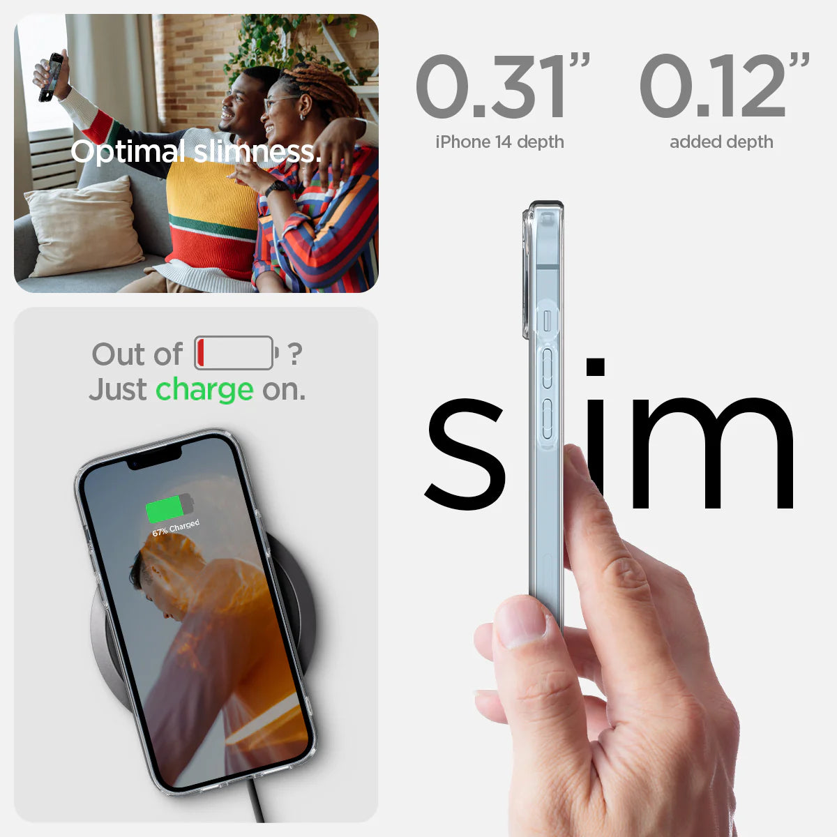Spigen Clear iPhone 14 Case Ultra Hybrid