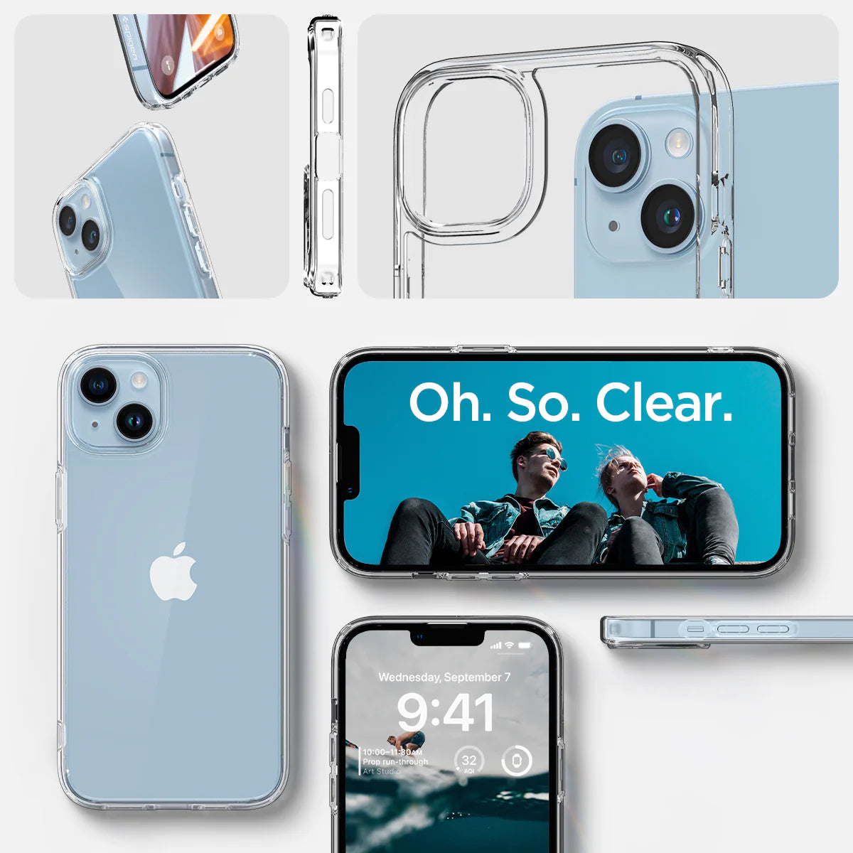 Spigen Clear iPhone 14 Case Ultra Hybrid
