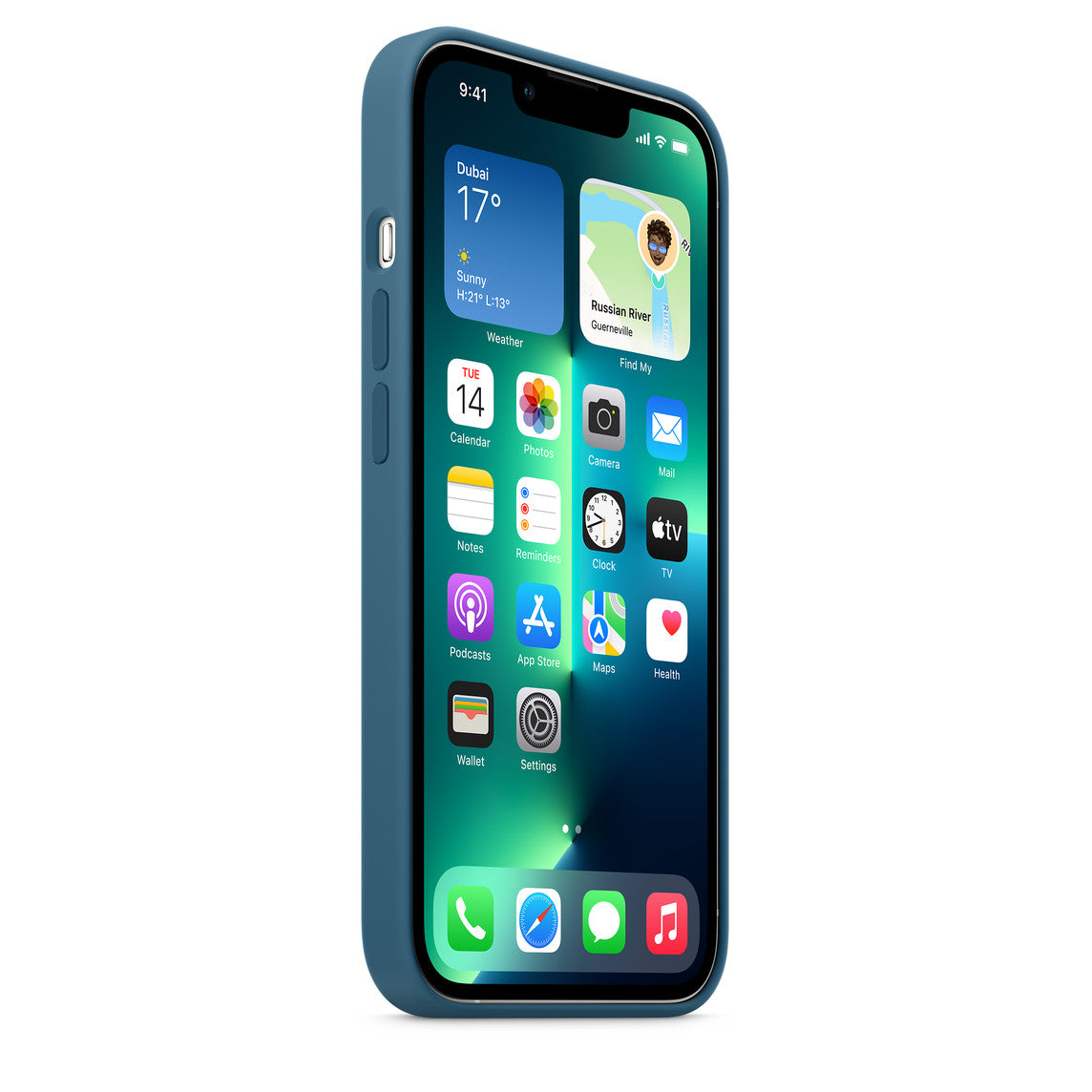 iPhone 13 Pro Silicone Case - Blue Jay